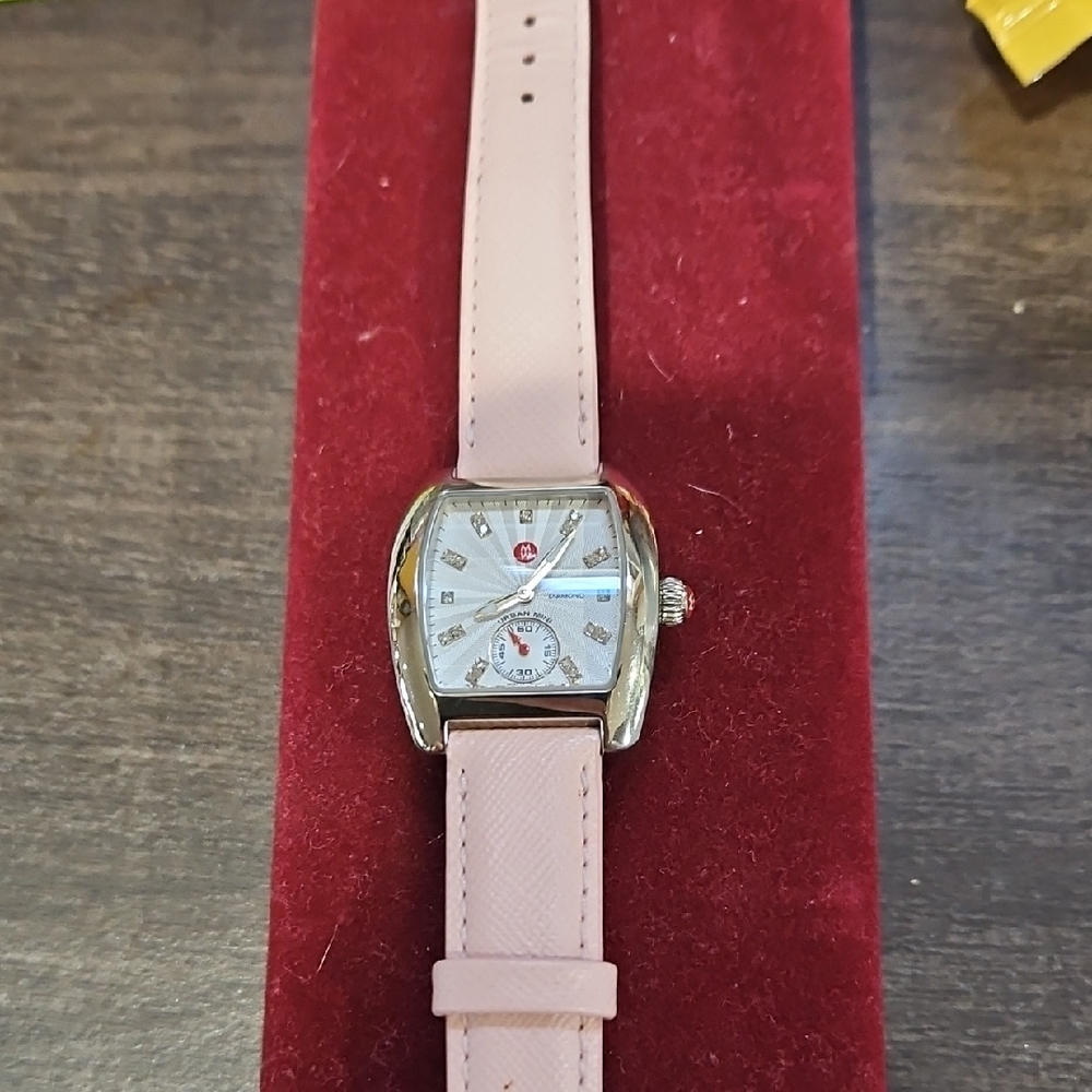 Michele Urban Mini Watch With Diamonds